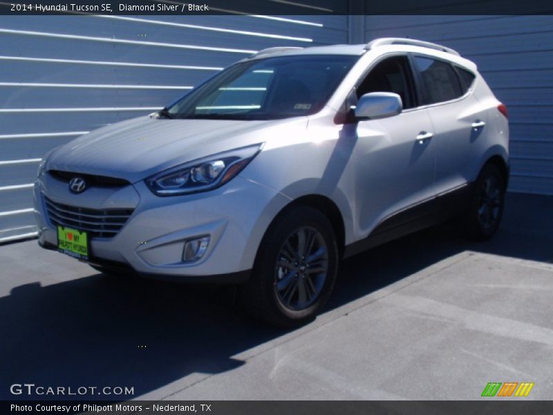 Diamond Silver / Black 2014 Hyundai Tucson SE