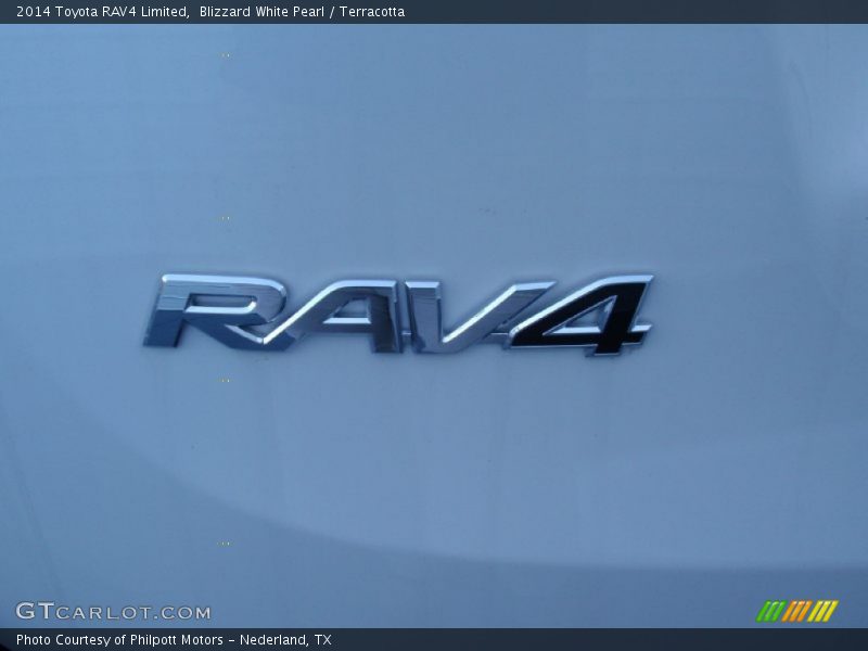 Blizzard White Pearl / Terracotta 2014 Toyota RAV4 Limited