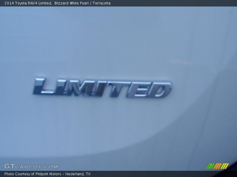 Blizzard White Pearl / Terracotta 2014 Toyota RAV4 Limited
