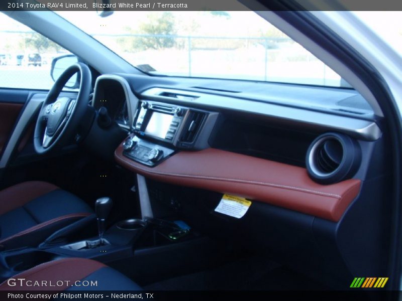 Blizzard White Pearl / Terracotta 2014 Toyota RAV4 Limited