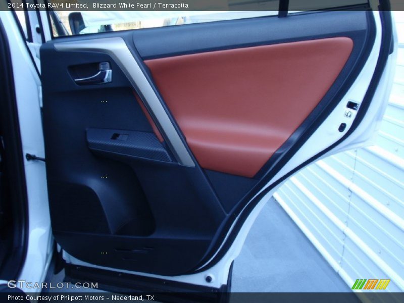 Blizzard White Pearl / Terracotta 2014 Toyota RAV4 Limited