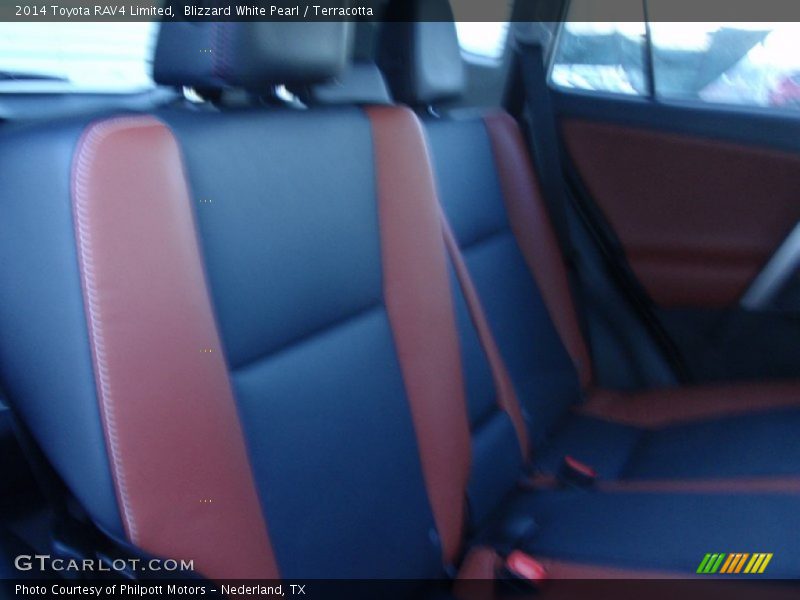 Blizzard White Pearl / Terracotta 2014 Toyota RAV4 Limited