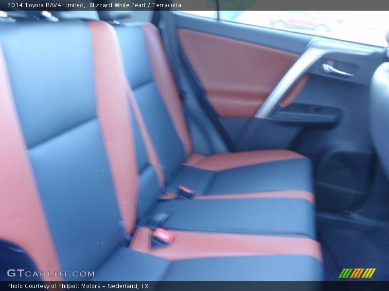 Blizzard White Pearl / Terracotta 2014 Toyota RAV4 Limited