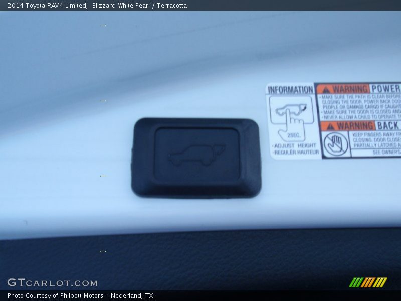 Blizzard White Pearl / Terracotta 2014 Toyota RAV4 Limited