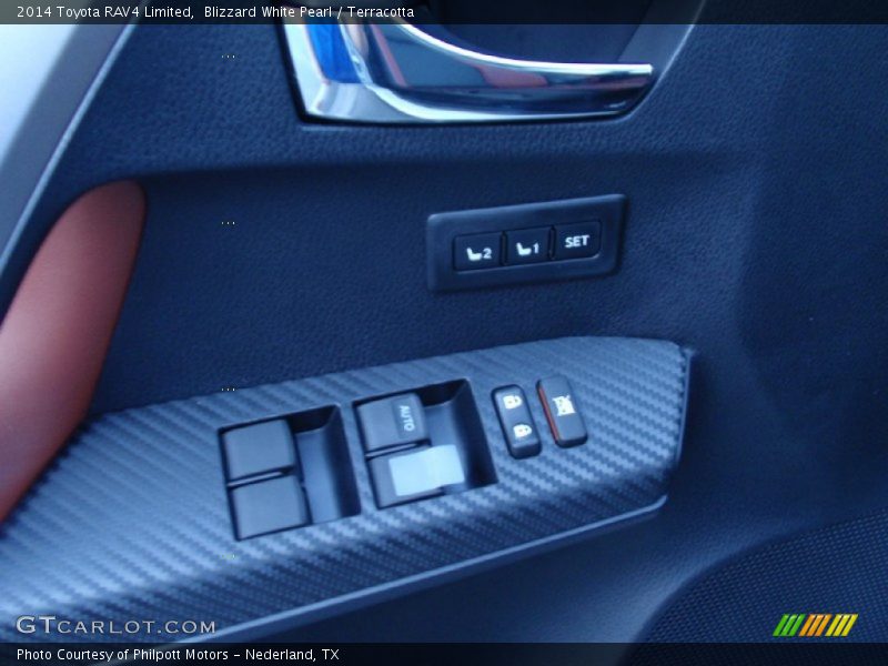 Blizzard White Pearl / Terracotta 2014 Toyota RAV4 Limited