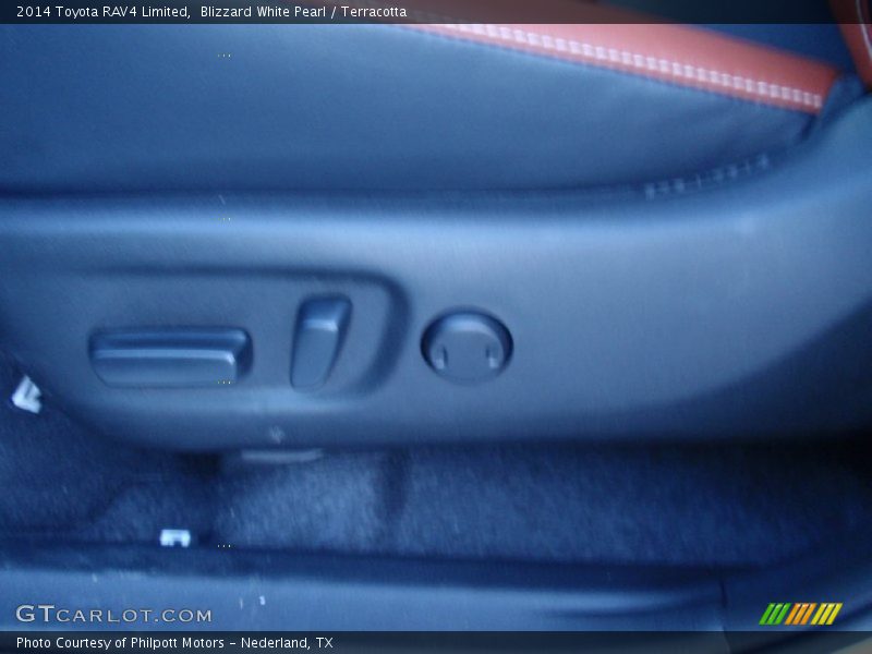 Blizzard White Pearl / Terracotta 2014 Toyota RAV4 Limited