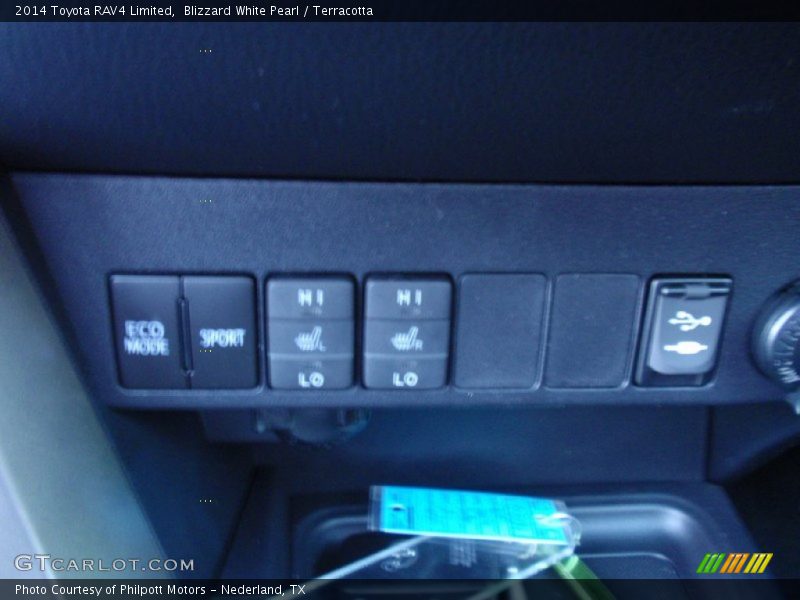 Blizzard White Pearl / Terracotta 2014 Toyota RAV4 Limited