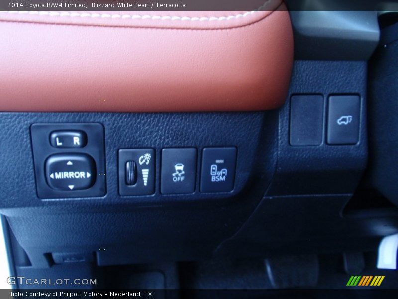 Blizzard White Pearl / Terracotta 2014 Toyota RAV4 Limited