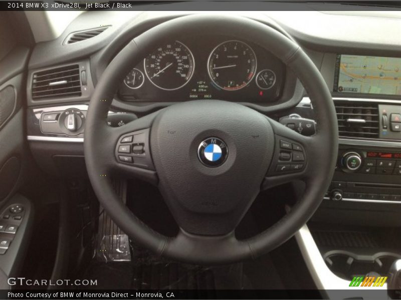 Jet Black / Black 2014 BMW X3 xDrive28i