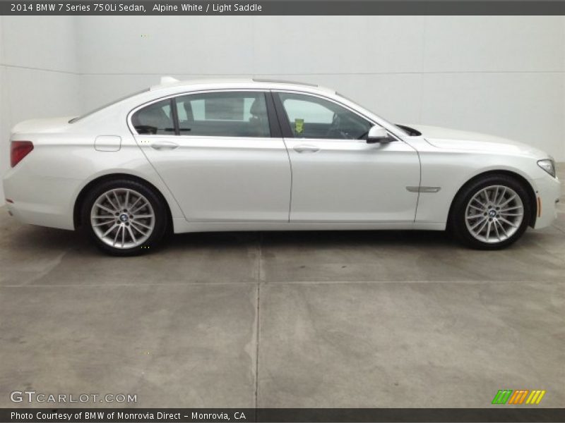 Alpine White / Light Saddle 2014 BMW 7 Series 750Li Sedan