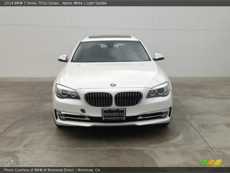 Alpine White / Light Saddle 2014 BMW 7 Series 750Li Sedan