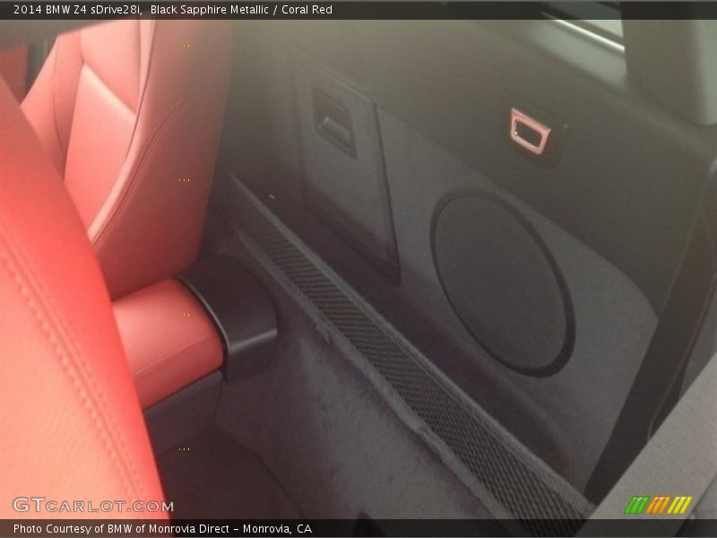 Black Sapphire Metallic / Coral Red 2014 BMW Z4 sDrive28i