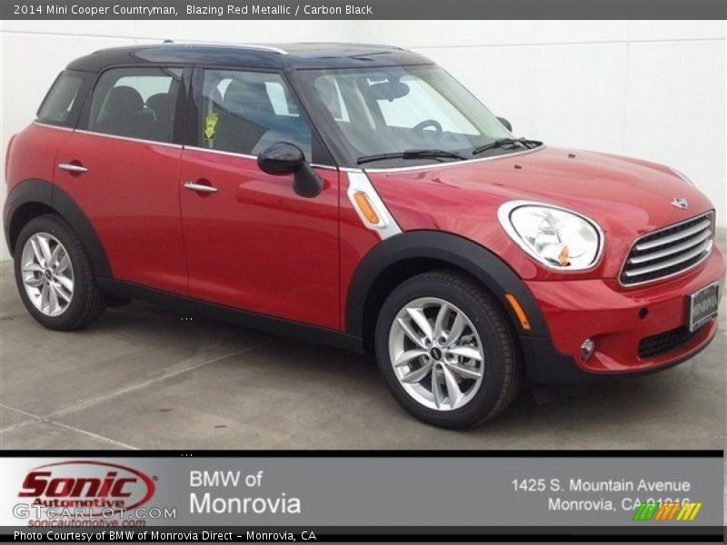 Blazing Red Metallic / Carbon Black 2014 Mini Cooper Countryman