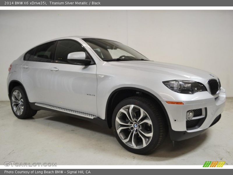 Titanium Silver Metallic / Black 2014 BMW X6 xDrive35i