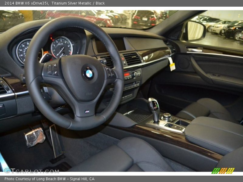 Titanium Silver Metallic / Black 2014 BMW X6 xDrive35i
