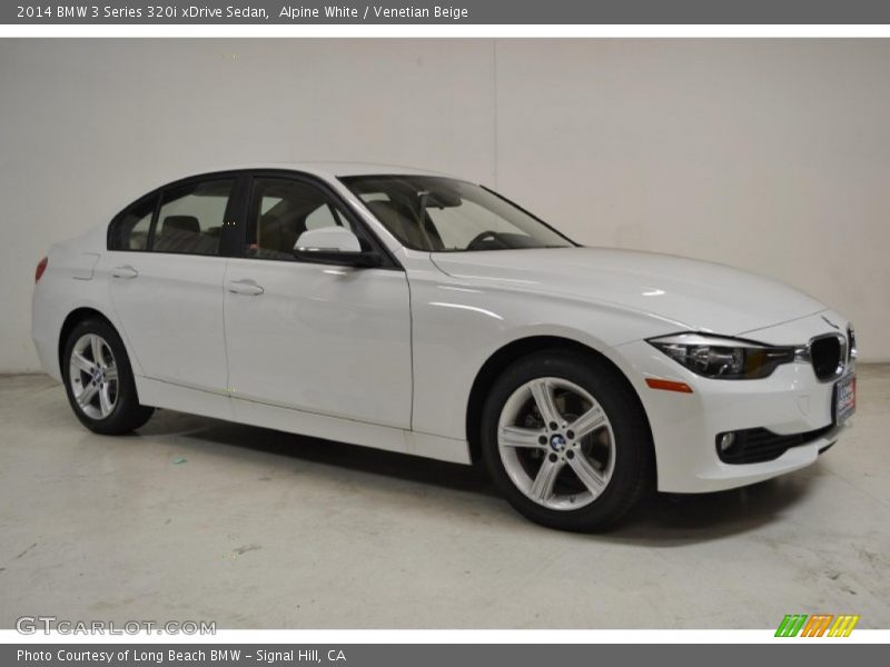 Alpine White / Venetian Beige 2014 BMW 3 Series 320i xDrive Sedan