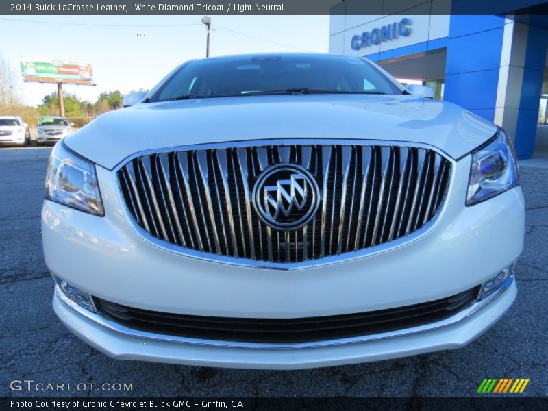 White Diamond Tricoat / Light Neutral 2014 Buick LaCrosse Leather