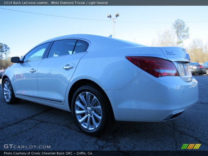 White Diamond Tricoat / Light Neutral 2014 Buick LaCrosse Leather