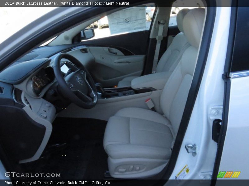 White Diamond Tricoat / Light Neutral 2014 Buick LaCrosse Leather