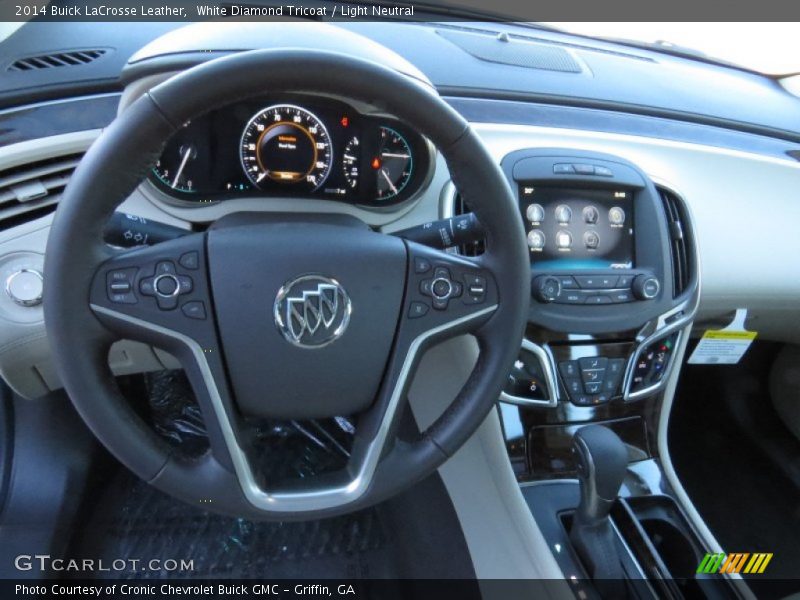 White Diamond Tricoat / Light Neutral 2014 Buick LaCrosse Leather