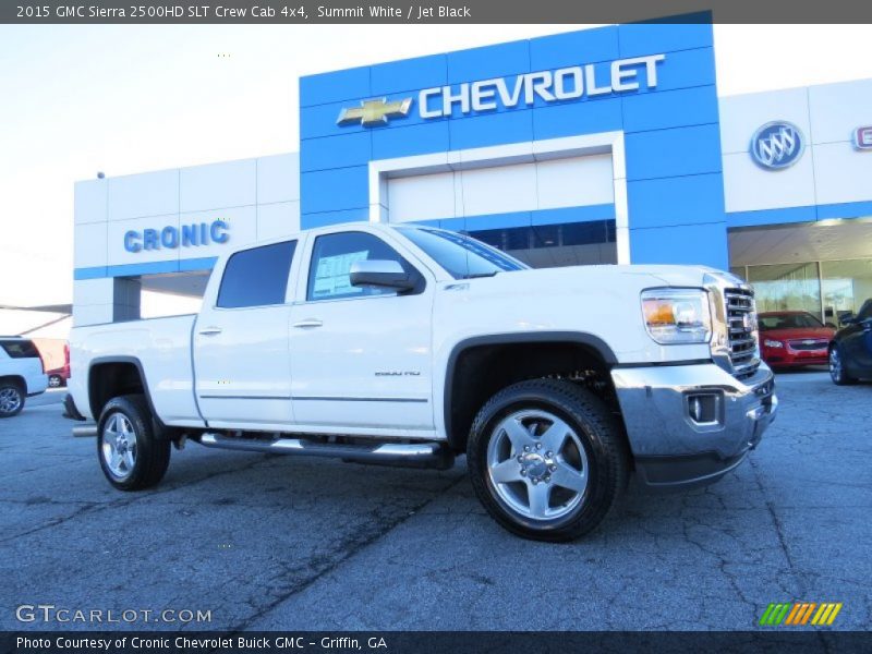 Summit White / Jet Black 2015 GMC Sierra 2500HD SLT Crew Cab 4x4