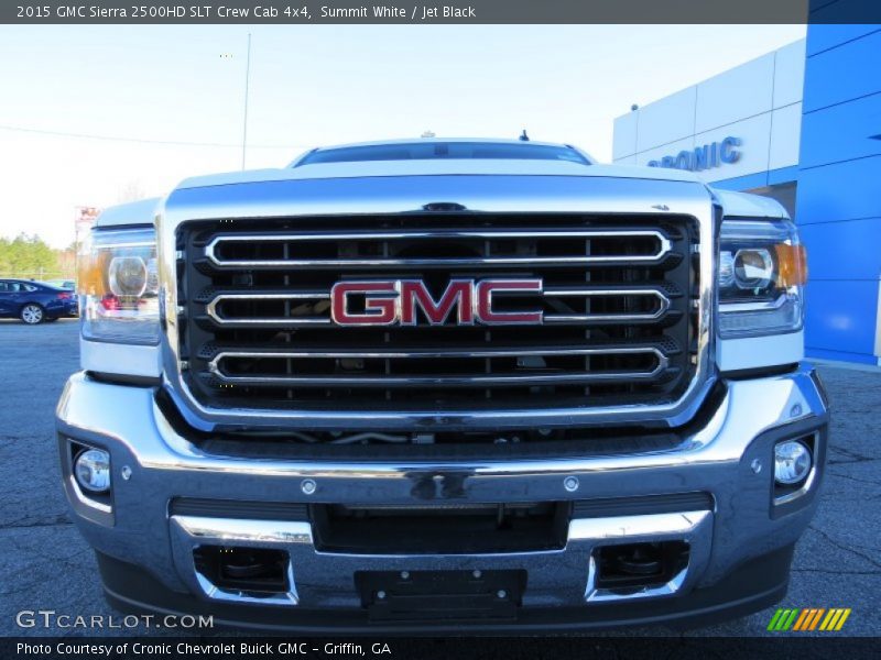 Summit White / Jet Black 2015 GMC Sierra 2500HD SLT Crew Cab 4x4