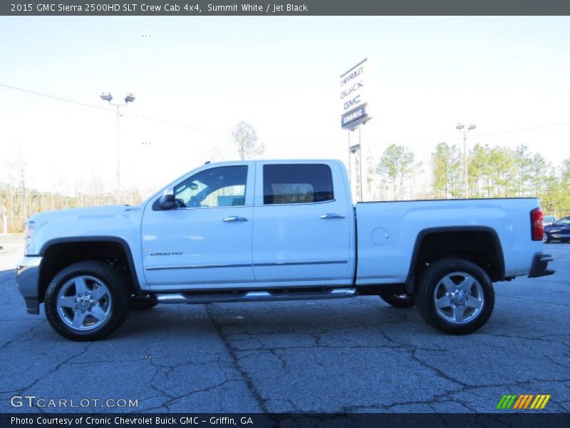 Summit White / Jet Black 2015 GMC Sierra 2500HD SLT Crew Cab 4x4