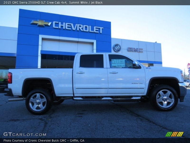 Summit White / Jet Black 2015 GMC Sierra 2500HD SLT Crew Cab 4x4