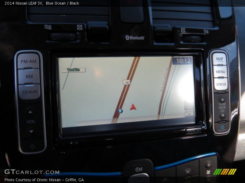Blue Ocean / Black 2014 Nissan LEAF SV