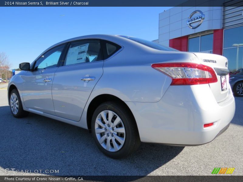 Brilliant Silver / Charcoal 2014 Nissan Sentra S