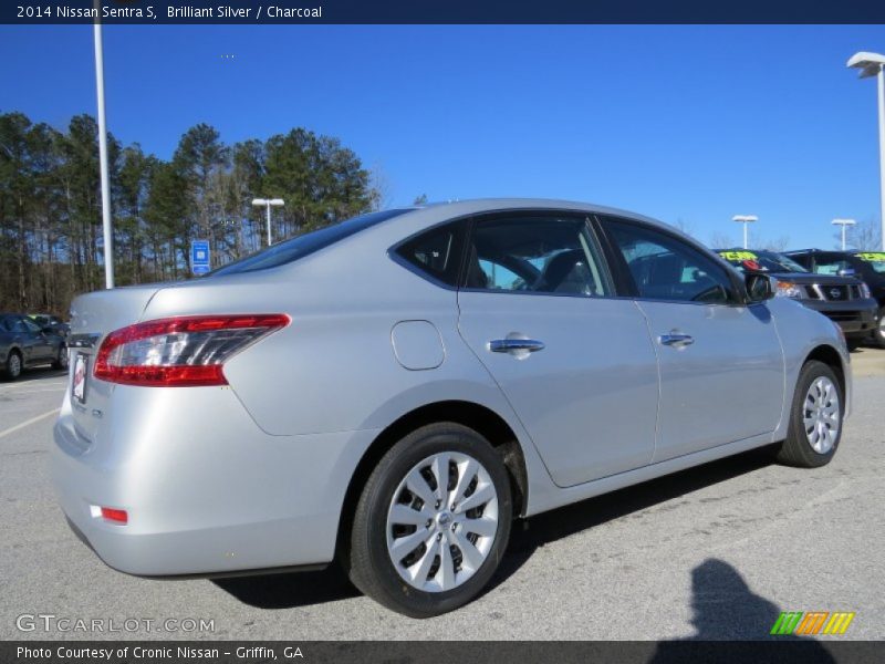 Brilliant Silver / Charcoal 2014 Nissan Sentra S