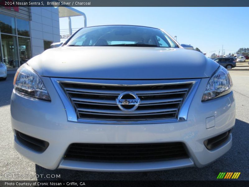 Brilliant Silver / Charcoal 2014 Nissan Sentra S