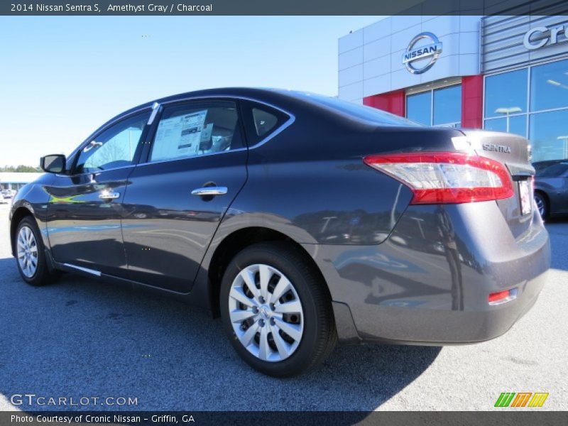 Amethyst Gray / Charcoal 2014 Nissan Sentra S