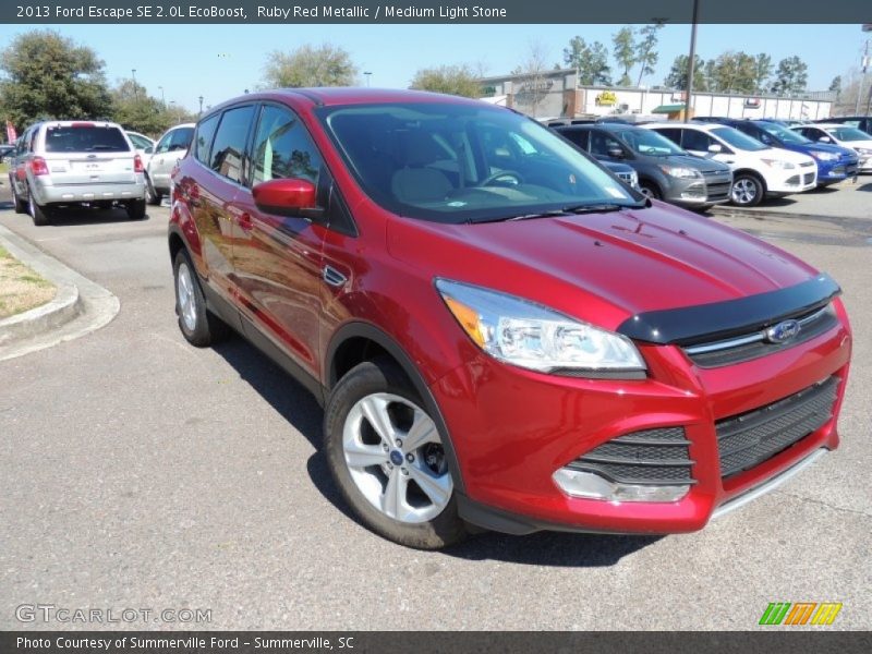 Ruby Red Metallic / Medium Light Stone 2013 Ford Escape SE 2.0L EcoBoost