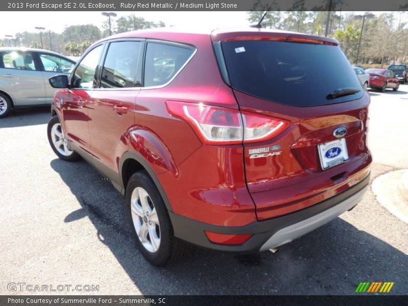Ruby Red Metallic / Medium Light Stone 2013 Ford Escape SE 2.0L EcoBoost