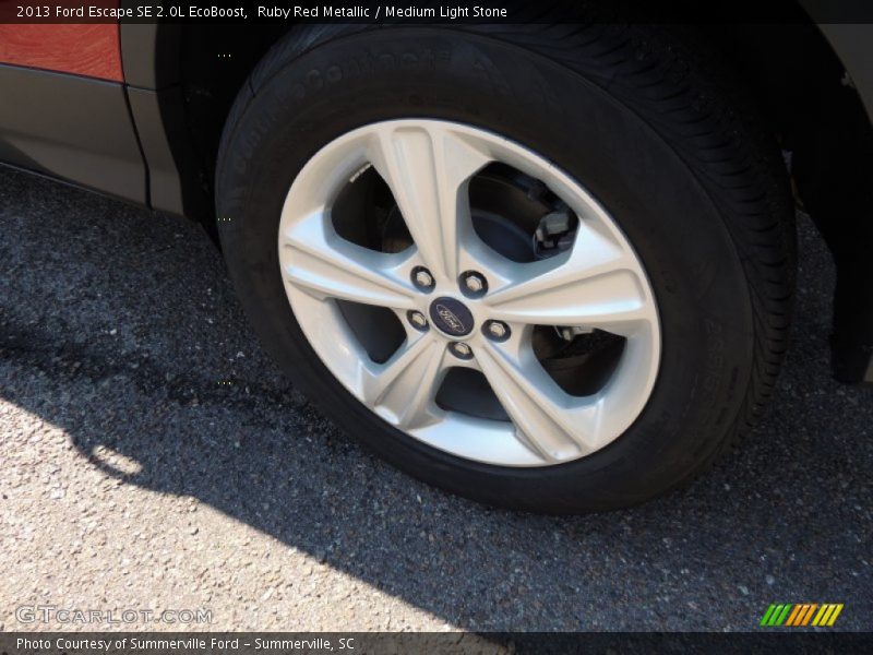 Ruby Red Metallic / Medium Light Stone 2013 Ford Escape SE 2.0L EcoBoost