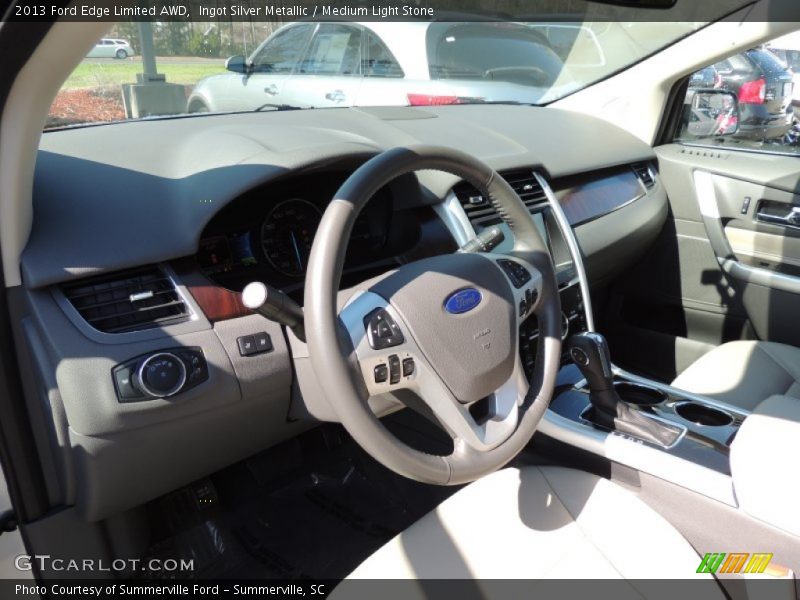 Ingot Silver Metallic / Medium Light Stone 2013 Ford Edge Limited AWD
