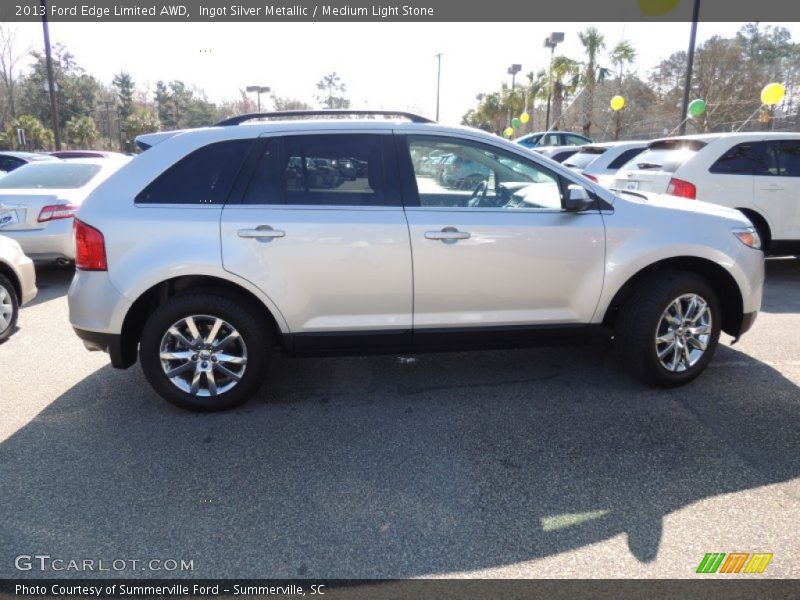 Ingot Silver Metallic / Medium Light Stone 2013 Ford Edge Limited AWD