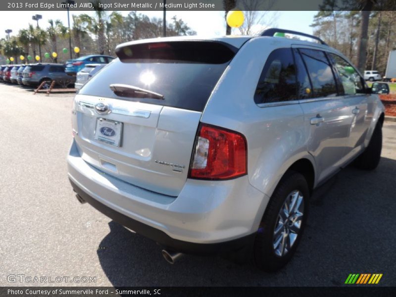 Ingot Silver Metallic / Medium Light Stone 2013 Ford Edge Limited AWD