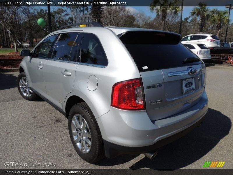 Ingot Silver Metallic / Medium Light Stone 2013 Ford Edge Limited AWD