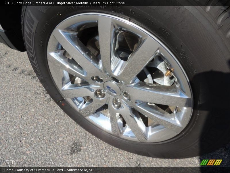 Ingot Silver Metallic / Medium Light Stone 2013 Ford Edge Limited AWD