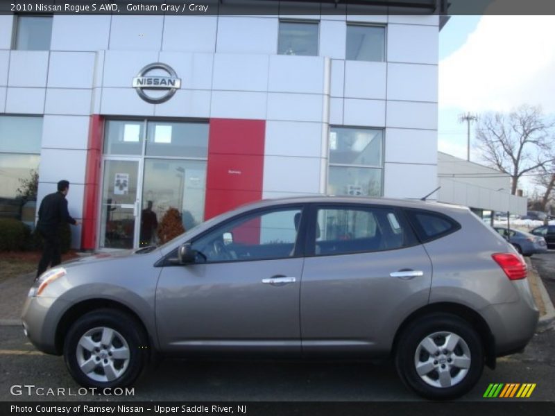 Gotham Gray / Gray 2010 Nissan Rogue S AWD