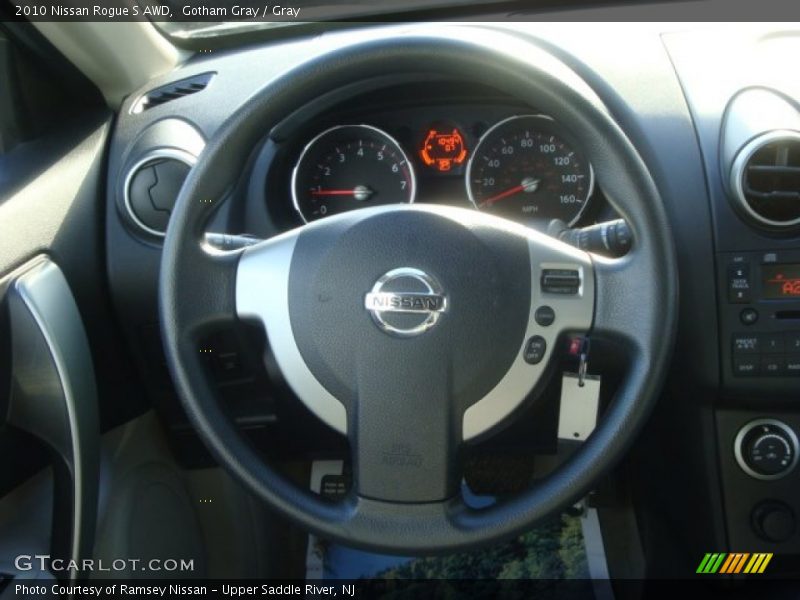 Gotham Gray / Gray 2010 Nissan Rogue S AWD