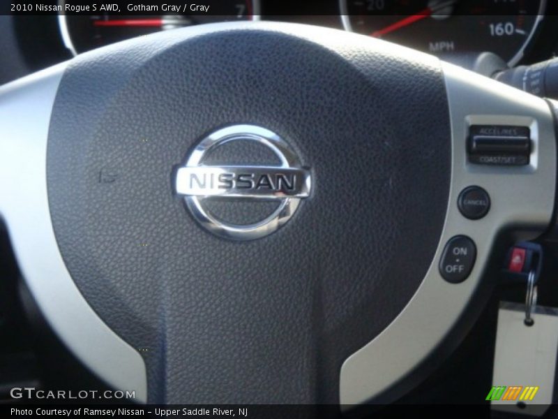 Gotham Gray / Gray 2010 Nissan Rogue S AWD