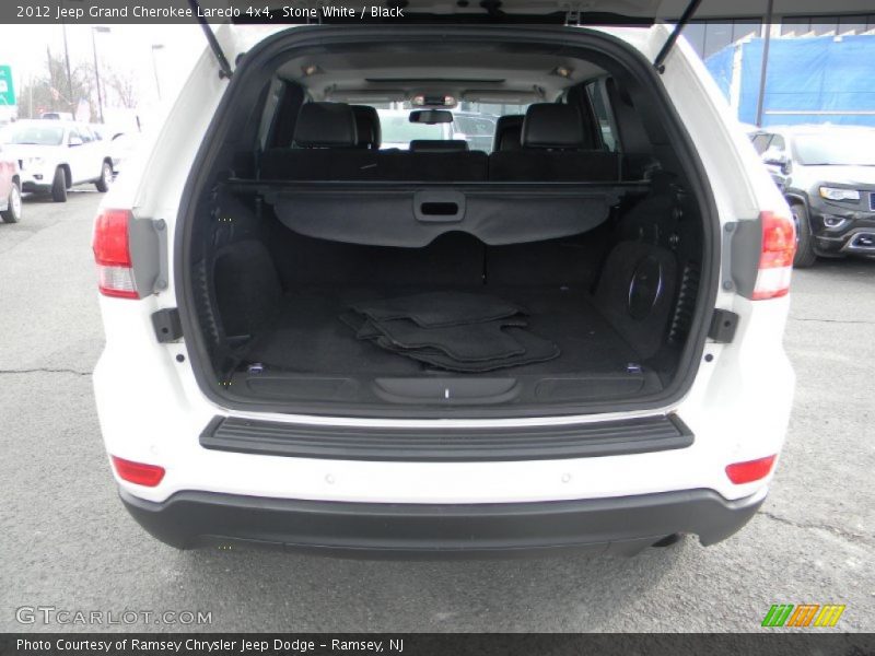 Stone White / Black 2012 Jeep Grand Cherokee Laredo 4x4