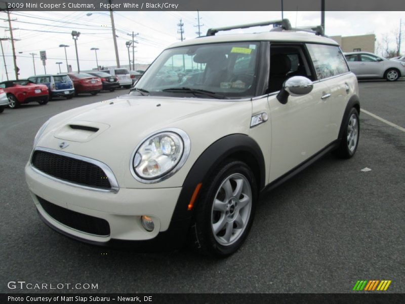 Pepper White / Black/Grey 2009 Mini Cooper S Clubman