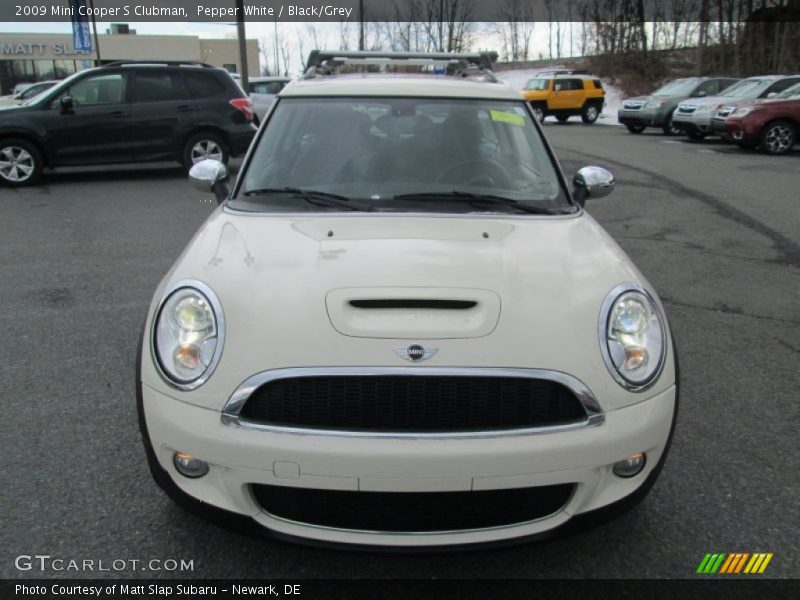 Pepper White / Black/Grey 2009 Mini Cooper S Clubman