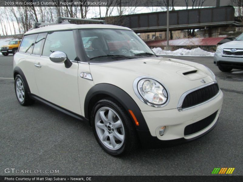 Pepper White / Black/Grey 2009 Mini Cooper S Clubman
