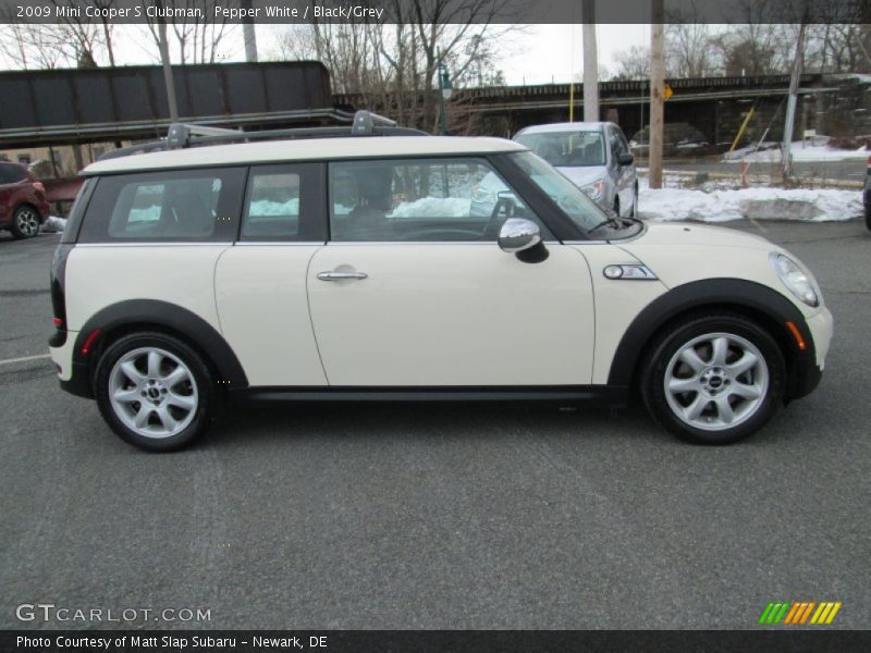 Pepper White / Black/Grey 2009 Mini Cooper S Clubman