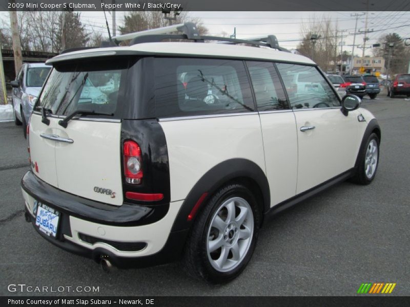 Pepper White / Black/Grey 2009 Mini Cooper S Clubman